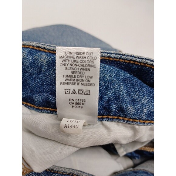 Maurices womens blue denim jeggings distressed mid rise 22W NWT - Picture 7 of 7